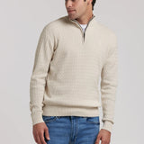 JERSEY TRENZADO MEDIA CREMALLERA