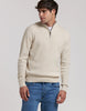 Half-Zip Braided Sweater