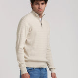 JERSEY TRENZADO MEDIA CREMALLERA