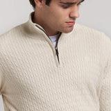 JERSEY TRENZADO MEDIA CREMALLERA