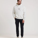 BASEBALL EMBROIDERED HOODED SWEATSHIRT