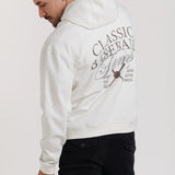 BASEBALL EMBROIDERED HOODED SWEATSHIRT