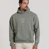 BASEBALL EMBROIDERED HOODED SWEATSHIRT