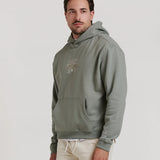 BASEBALL EMBROIDERED HOODED SWEATSHIRT