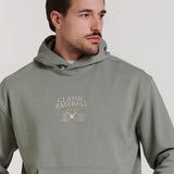 BASEBALL EMBROIDERED HOODED SWEATSHIRT