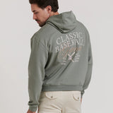 BASEBALL EMBROIDERED HOODED SWEATSHIRT