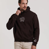 BASEBALL EMBROIDERED HOODED SWEATSHIRT