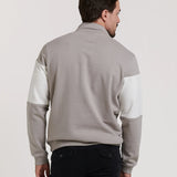 Half-zip sweatshirt with panels