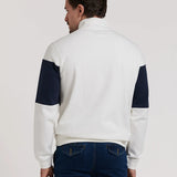 Half-zip sweatshirt with panels