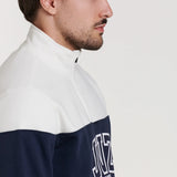 Half-zip sweatshirt with panels