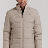 CAZADORA ACOLCHADA ACABADO ENCERADO