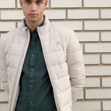 CAZADORA ACOLCHADA ACABADO ENCERADO