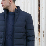 CAZADORA ACOLCHADA ACABADO ENCERADO