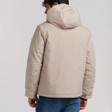 CAZADORA ACOLCHADA CAPUCHA BOLSILLO CANGURO