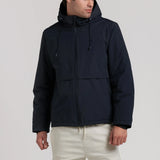 CAZADORA ACOLCHADA CAPUCHA BOLSILLO CANGURO