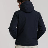 CAZADORA ACOLCHADA CAPUCHA BOLSILLO CANGURO