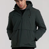 CAZADORA ACOLCHADA CAPUCHA BOLSILLO CANGURO