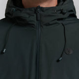 CAZADORA ACOLCHADA CAPUCHA BOLSILLO CANGURO