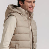CHALECO SIN MANGAS ACOLCHADO CAPUCHA