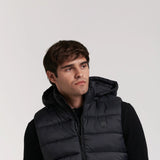 CHALECO SIN MANGAS ACOLCHADO CAPUCHA