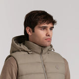 CHALECO SIN MANGAS ACOLCHADO CAPUCHA