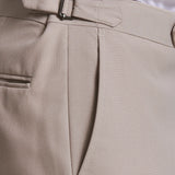 PANTALON TRAJE MEZCLILLA HEBILLAS TAPPERED FIT