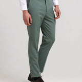 PANTALON TRAJE MEZCLILLA HEBILLAS TAPPERED FIT