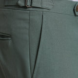 PANTALON TRAJE MEZCLILLA HEBILLAS TAPPERED FIT