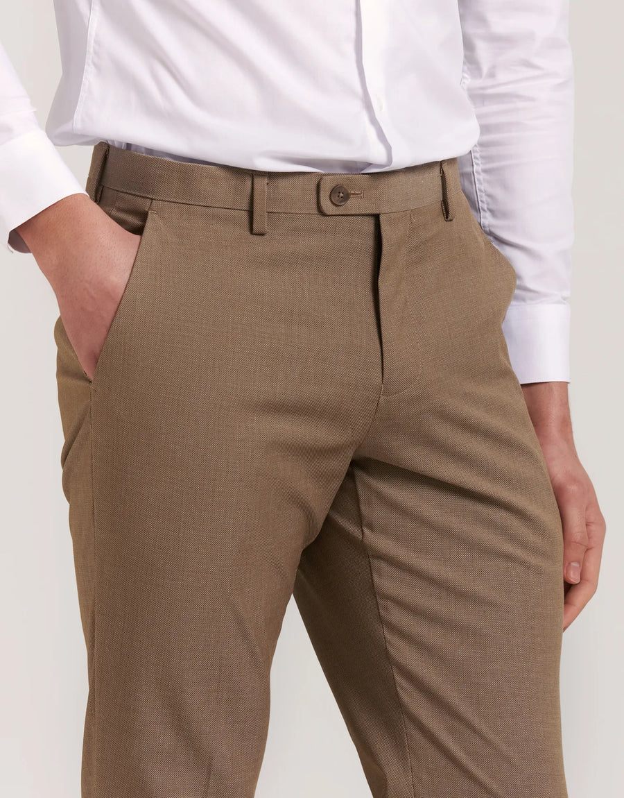 PARROT EYE PATTERN SUIT TROUSERS REGULAR FIT