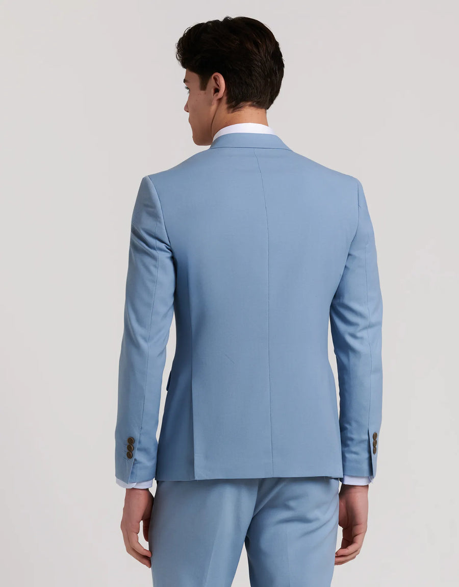 AMERICANA TRAJE CRUZADO MEZCLILLA