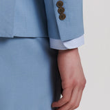 AMERICANA TRAJE CRUZADO MEZCLILLA