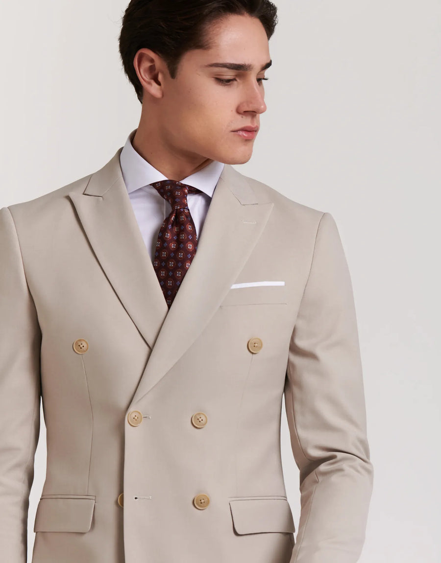 AMERICAN DOUBLE-BREASTED DENIM SUIT