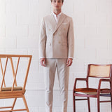 AMERICANA TRAJE CRUZADO MEZCLILLA