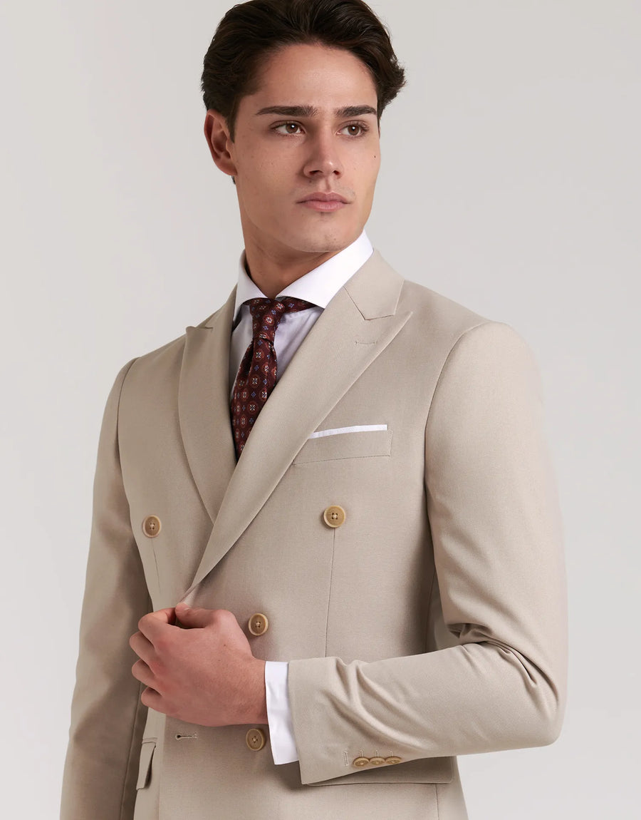 AMERICAN DOUBLE-BREASTED DENIM SUIT