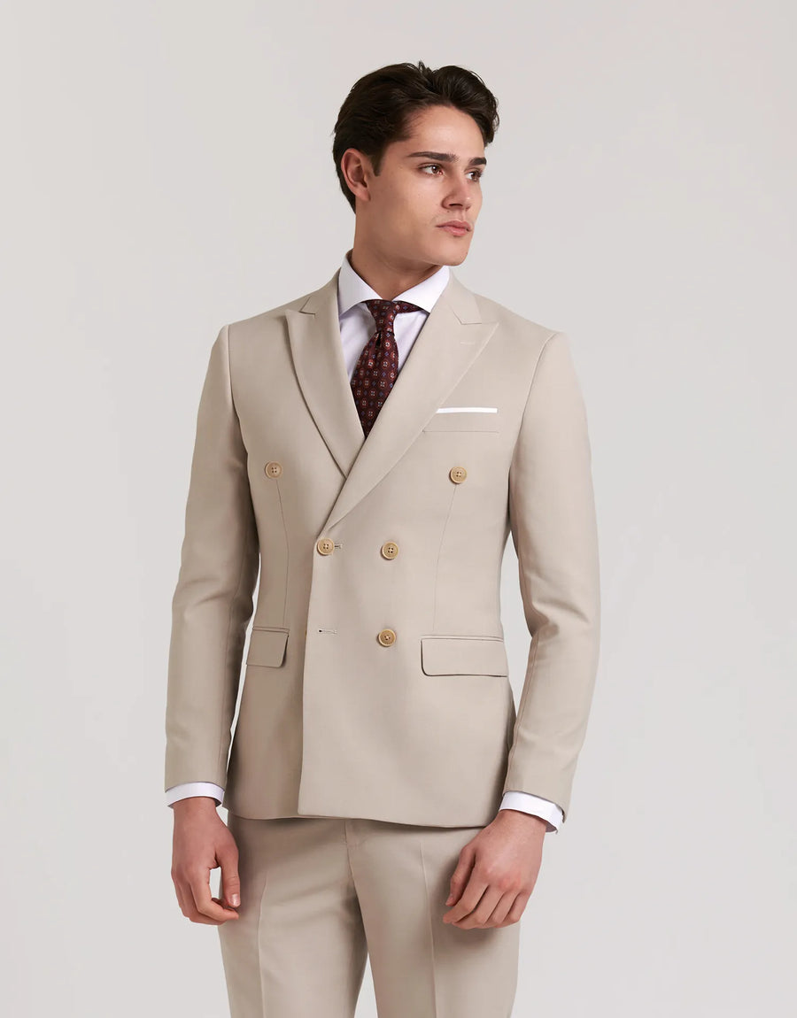 AMERICAN DOUBLE-BREASTED DENIM SUIT