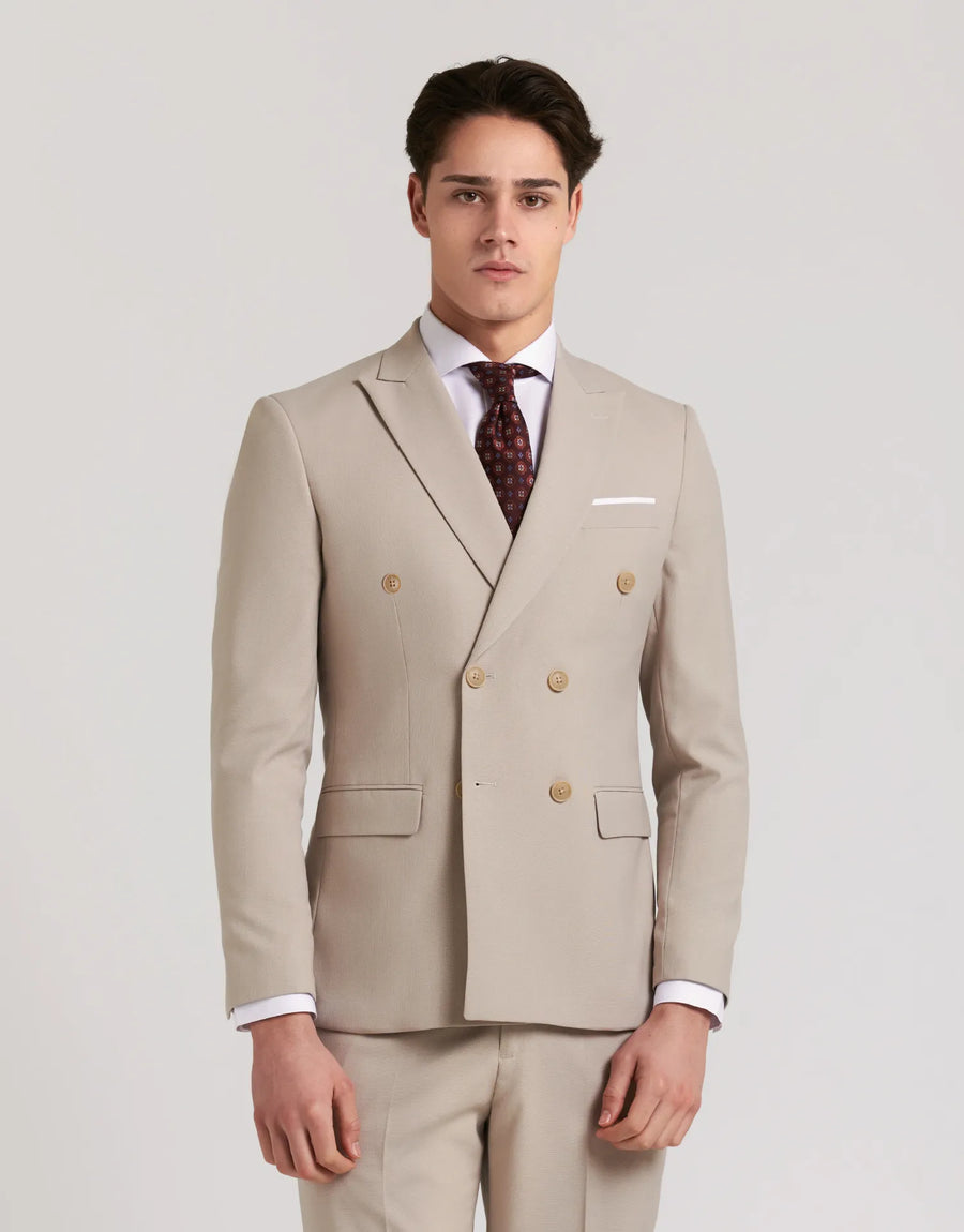 AMERICAN DOUBLE-BREASTED DENIM SUIT