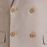 AMERICANA TRAJE CRUZADO MEZCLILLA