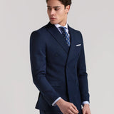 AMERICANA TRAJE CRUZADO MEZCLILLA