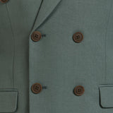 AMERICANA TRAJE CRUZADO MEZCLILLA