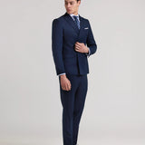 PANTALON TRAJE MEZCLILLA HEBILLAS TAPPERED FIT