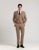 PARROT EYE PATTERN SUIT TROUSERS REGULAR FIT