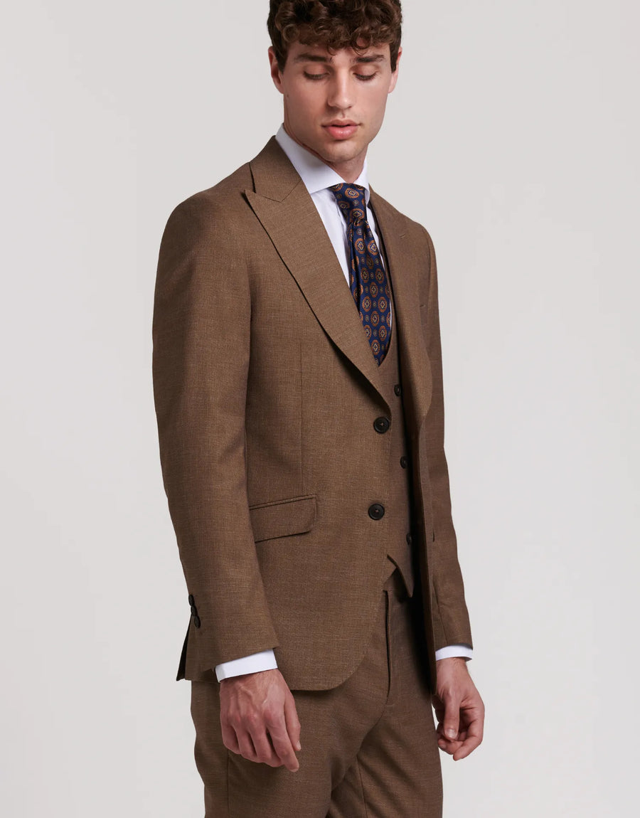 AMERICANA TRAJE ENTALLADA SOLAPA PUNTA