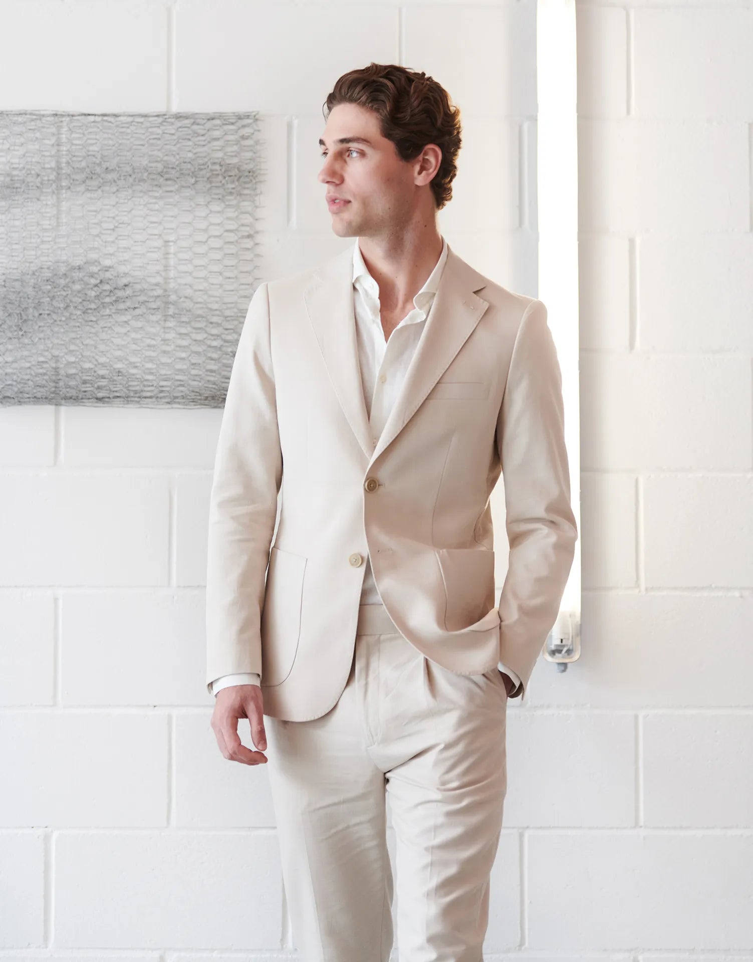 AMERICANA TRAJE LINO