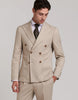 AMERICAN DOUBLE-BREASTED LINEN SUIT
