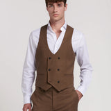 DENIM DOUBLE-SLEEVED SUIT VEST