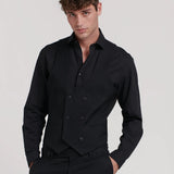DENIM DOUBLE-SLEEVED SUIT VEST