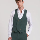 DENIM DOUBLE-SLEEVED SUIT VEST