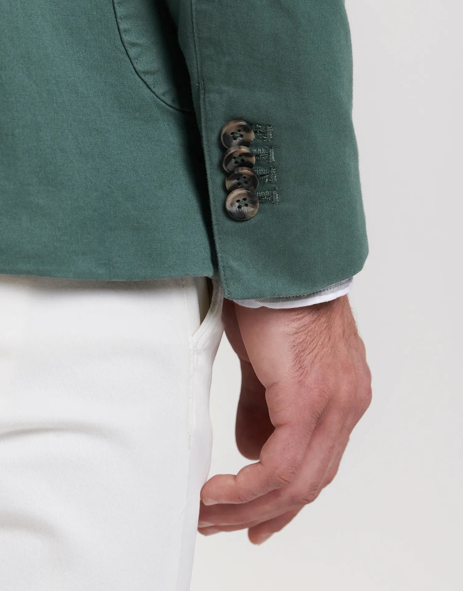 Blazer básico em algodão