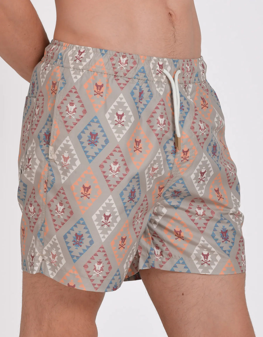 BAÑADOR ESTAMPADO AZTECA