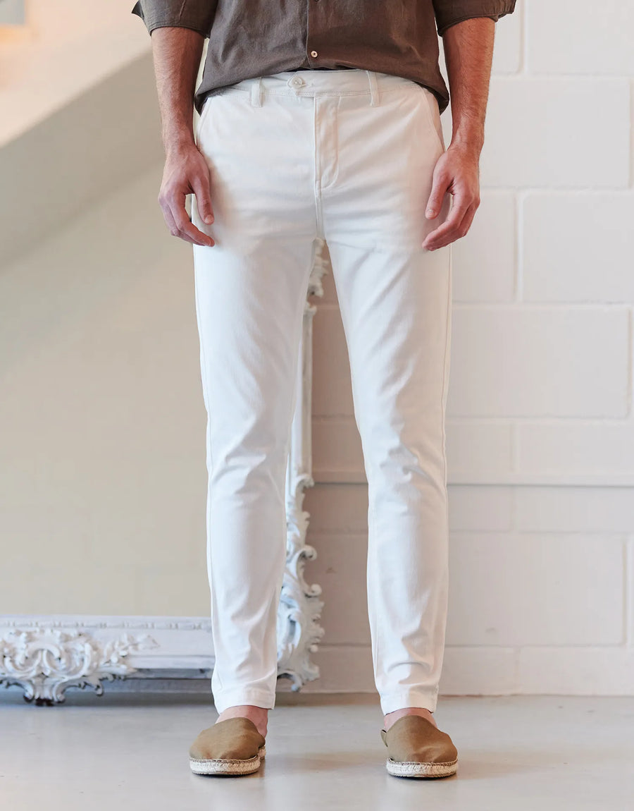 PANTALON CHINO BASIC Z00 - blanco